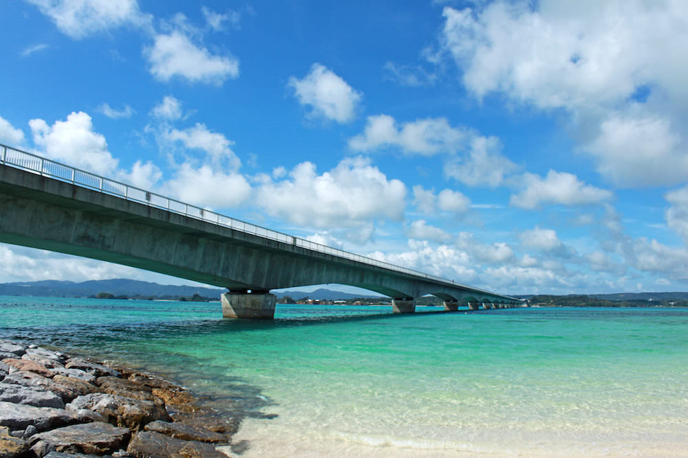 Koriohashi bridge in Okinawa