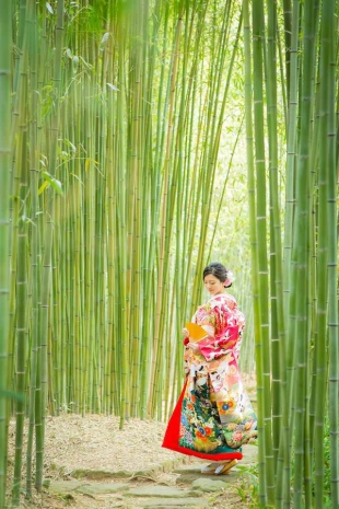 Pre-wedding Kyoto Bamboo forest Kimono